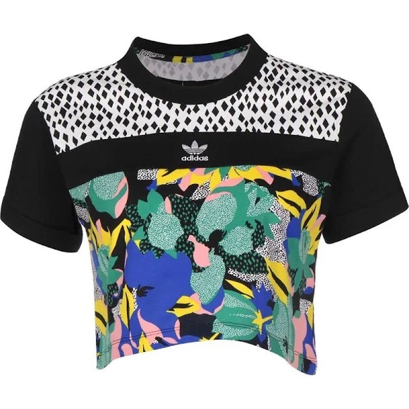 ADIDAS Women's HER Studio London Cropped Tee - Picture 2 of 8